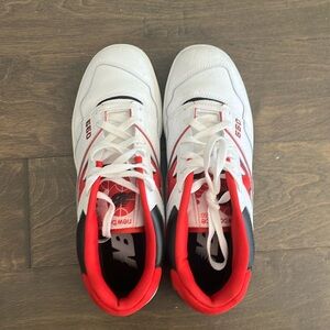 New balanace 550s red,white,black